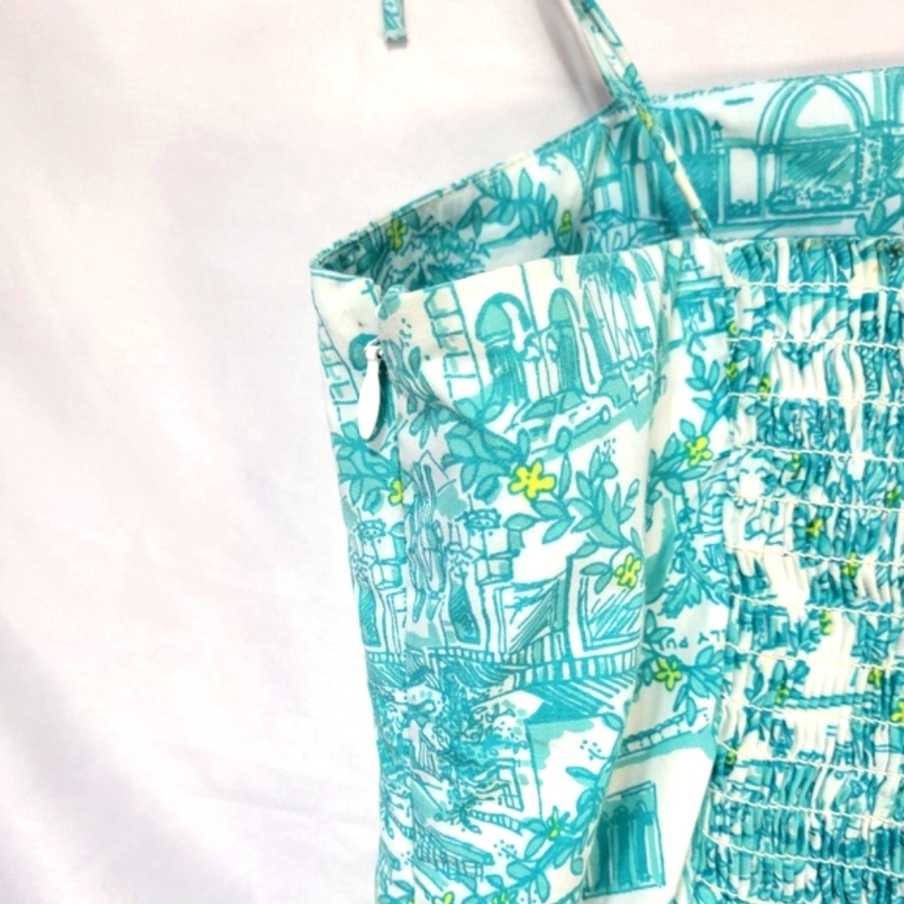 Lily Pulitzer Vintage Worth Avenue Toile Lenore White Label Sleeveless Dress - Picture 10 of 10